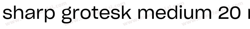 sharp grotesk medium 20 regula字体转换